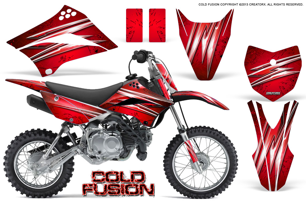 Kawasaki KLX 110L 10-11 Cold Fusion Red